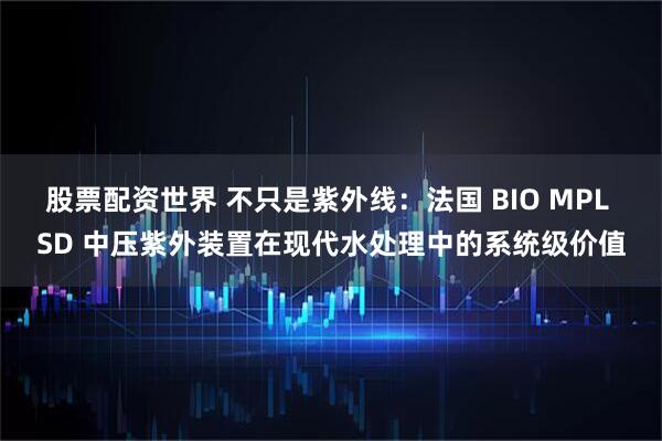 股票配资世界 不只是紫外线：法国 BIO MPL SD 中压紫外装置在现代水处理中的系统级价值